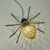 Iron and Murano Amber Glass Spider Wall Lamp, 1960s For Sale - Image 9 of 10
