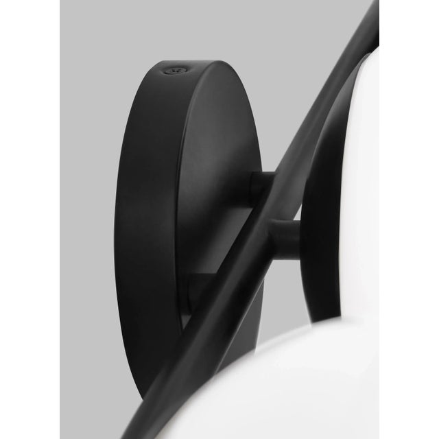 ED Ellen DeGeneres by Visual Comfort Studio Lune 3-Light Vanity, Aged Iron For Sale - Image 4 of 5