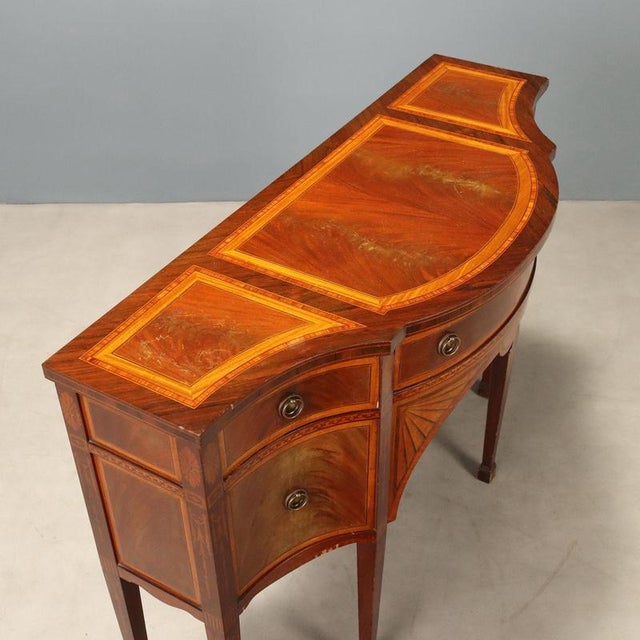 Victorian Style Mahogany Sideboard with Inlays For Sale - Image 10 of 12