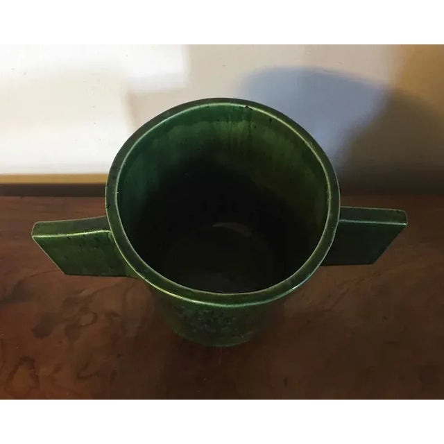 French Modernist Art Deco Pottery Vase For Sale - Image 11 of 13