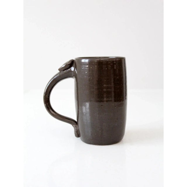 Vintage Studio Pottery Mug For Sale - Image 11 of 11
