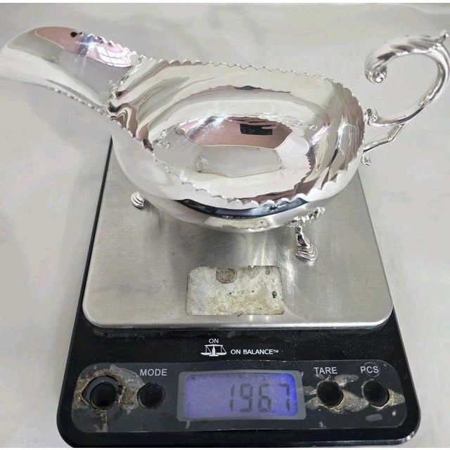 Mid-Century Britannia Standard Silver Gravy Boat, Dublin, 1968 For Sale - Image 12 of 13