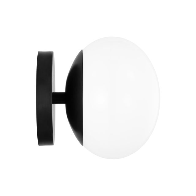 Modern ED Ellen DeGeneres by Visual Comfort Studio Lune Sconce, Aged Iron For Sale - Image 3 of 6