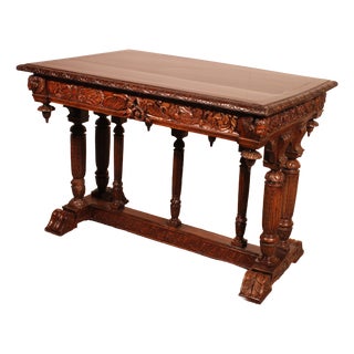 Renaissance Walnut Center Table For Sale