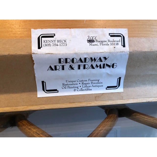 Antique White Vintage 1985 O/C Portrait of Woman For Sale - Image 8 of 9