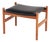 Vintage Danish Teak Ottoman by Hugo Frandsen for Spøttrup, Denmark, 1960s For Sale