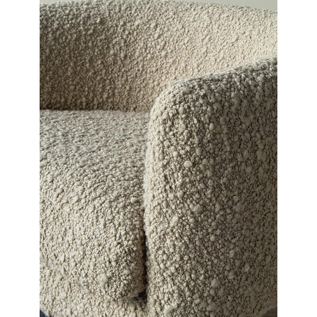 Wool Bouclé Swivel Chair Attributed to Milo Baughman for Thayer Coggin For Sale - Image 11 of 12