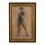 Early 20th Century Charcoal and Watercolor Painting of Working Man, Clare Shenehon Boyd (1895–1986) For Sale