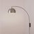 Mid-Century Modern 1960s Handcrafted Solid Steel Half Dome 1 Light Wall Mounted Arc Lamp in Satin Nickel and Black Nickel Finish, 1960s For Sale - Image 3 of 7