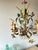 French Polychrome Floral and Wheat Tole 5-Light Chandelier, 1960s For Sale - Image 12 of 18