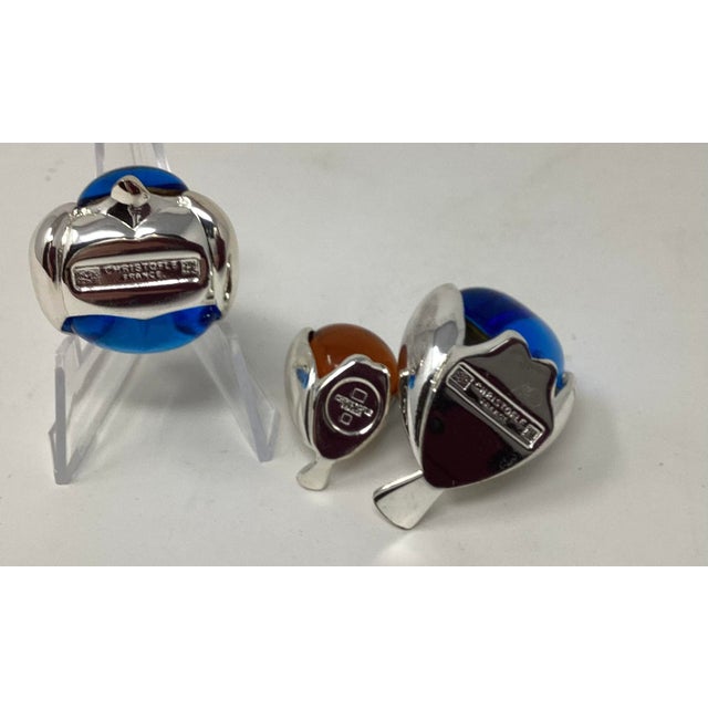 Christofle Christofle France Collection of (3) Silverplate Miniature Paperweights For Sale - Image 4 of 4