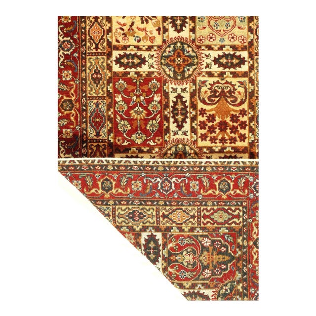 Traditional Pasargad Genuine Fine Tabriz Design Lamb's Wool Rug For Sale - Image 3 of 3