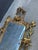 Metal Victorian Iron Sculptural Gilded Mirror For Sale - Image 7 of 12