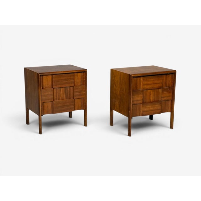 Brown Edmond J. Spence, Sculptural Nightstands, Walnut, Sweden, 1950s For Sale - Image 8 of 14