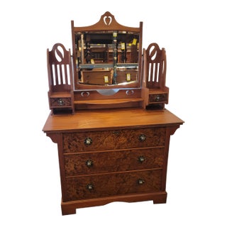 1900s Arts & Crafts Misson Dresser By: Shapland & Petter Mission Style For Sale