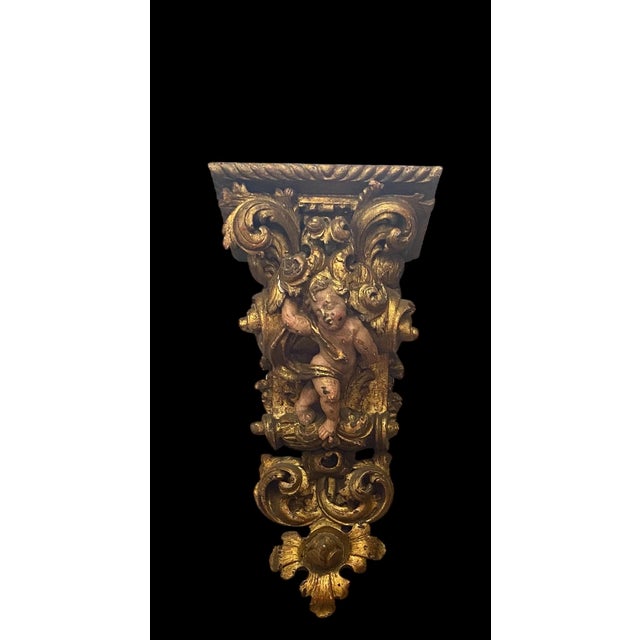 Antique Corbels in Walnut, Set of 2 For Sale - Image 12 of 16