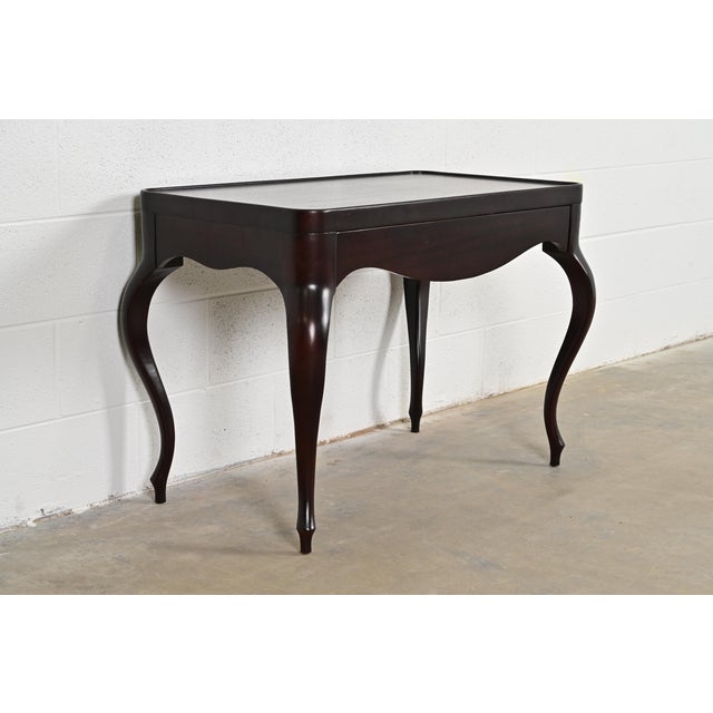 Baker Furniture Company Barbara Barry for Baker Furniture French Regency Dark Mahogany Console or Side Table For Sale - Image 4 of 14