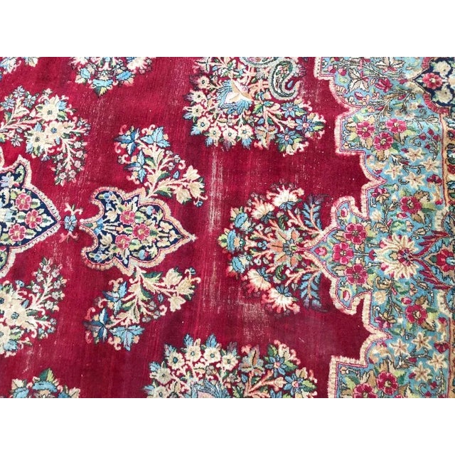Large Kerman Rug with Savonnerie Design For Sale - Image 3 of 18