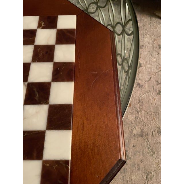 Italfama Italian Alabaster Octagonal Chess Board With Drawer & 4.25" Wellington Special Edition Pieces (Includes Original 2017 Receipts & Coa) For Sale - Image 17 of 17