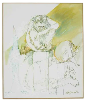 Leo Guide, Loneliness, Drawing, 1971