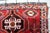 1940s, Vintage Persian Shiraz Rug, Tribal Triple Medallion, Red Field, 4 X 5 For Sale - Image 11 of 11