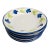 Dansk Verona Dinner Cereal Bowls - Green Leaves/Blue Flowers 9.75" Set of (5) For Sale - Image 10 of 10