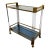 Lucite and Brass Dry Bar Cart / Serving Table For Sale