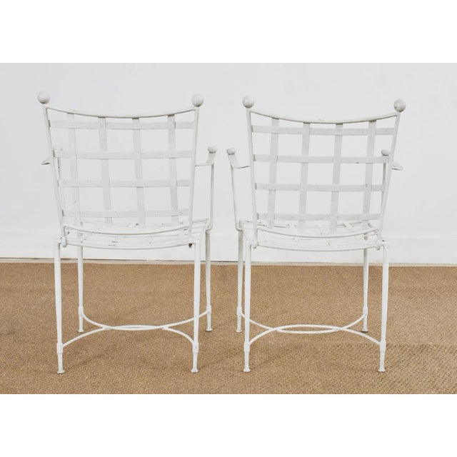 Set of Four Mario Papperzini for Salterini Garden Dining Chairs, Attributed For Sale - Image 9 of 13