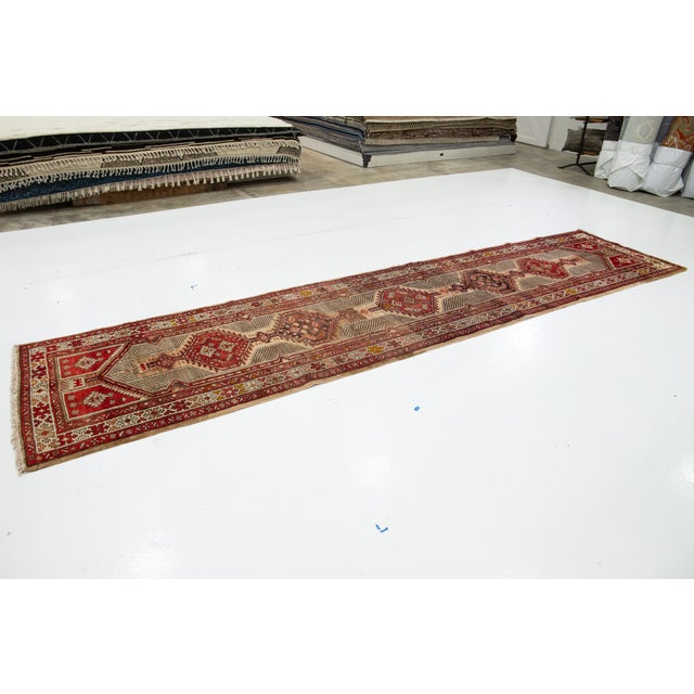 Persian Vintage Persian Serab Handmade Wool Rug With Allover Pattern For Sale - Image 3 of 11