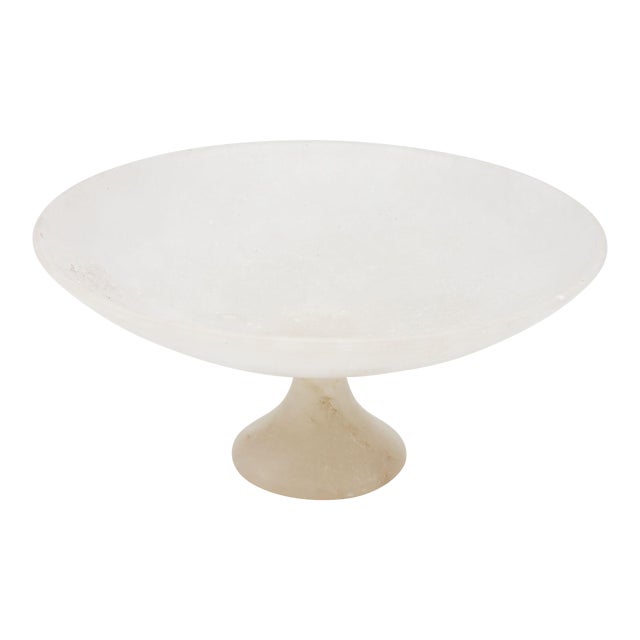 Translucent Neoclassical Alabaster Compote, Italian Early 20th Century For Sale