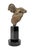 Bronze sculpture with marble base. Incised artist signature and date. Sculpture size 13.5 x 7 x 6 inches (including base)....