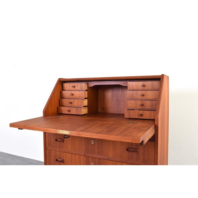 Mid-Century Modern Danish Teak Secretaire, 1960s For Sale - Image 13 of 18