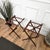 Vintage Italian Foldable Luggage Racks Stands, 1970s, Set of 2 For Sale - Image 3 of 9
