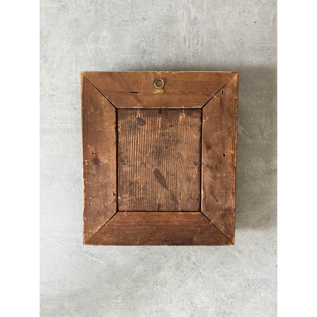 Early 19th Century Central Italian School, Madonna with Child and Saint John, Oil on Cardboard, 1800s, Framed For Sale - Image 5 of 6