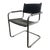 1960s Loewenstein Oggo Leather and Chrome Accent Chair For Sale