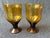 1970s Vintage Mid-Century Modern Amber Brown Glass Denby Avanti Goblets a Pair For Sale - Image 5 of 9