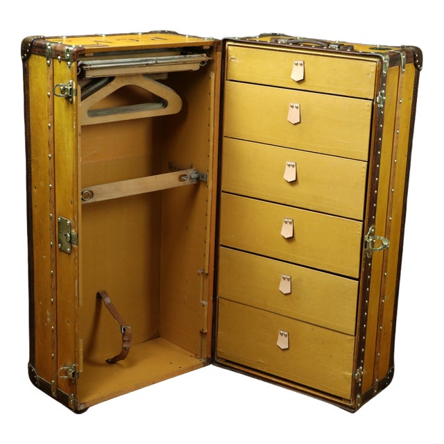 Wardrobe Trunk from Louis Vuitton, 1890s For Sale