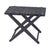 Wood Cipriani 24 in. W Rectangular Leather & Wood Luggage Rack, Gray For Sale - Image 7 of 7