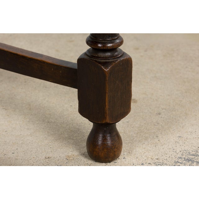 Antique French Provincial Oak Rush Seat Dining Chairs - Set of 6 For Sale - Image 11 of 18