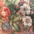 Double sided decorative pillow cover handcrafted from 100% linen/cotton with a floral printed pattern, olive green, blush...