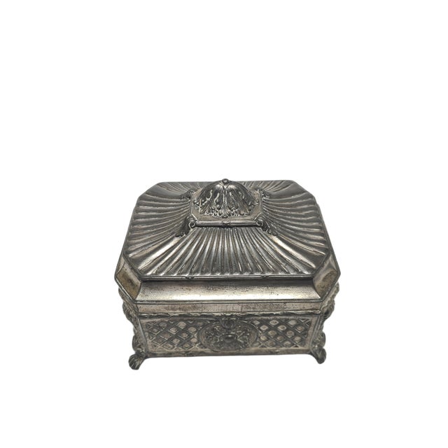Eclectic German Sugar Bowl from WMF, 1890s, in Very Good conditions. Designed before 1890 This piece has an attribution...