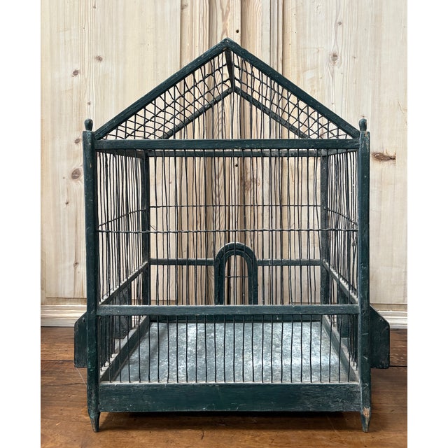 19th Century French Wooden Birdcage For Sale - Image 9 of 9