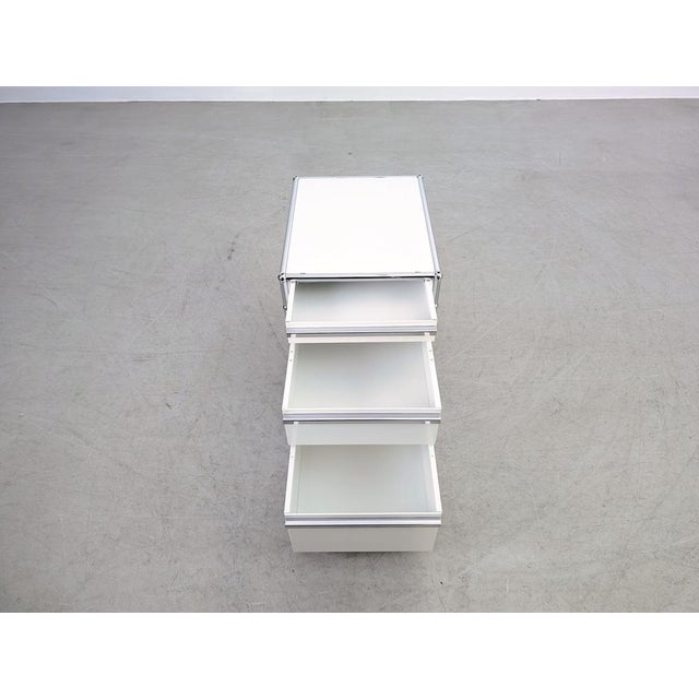Metal Rolling Container Office Cabinet from USM Haller For Sale - Image 7 of 9