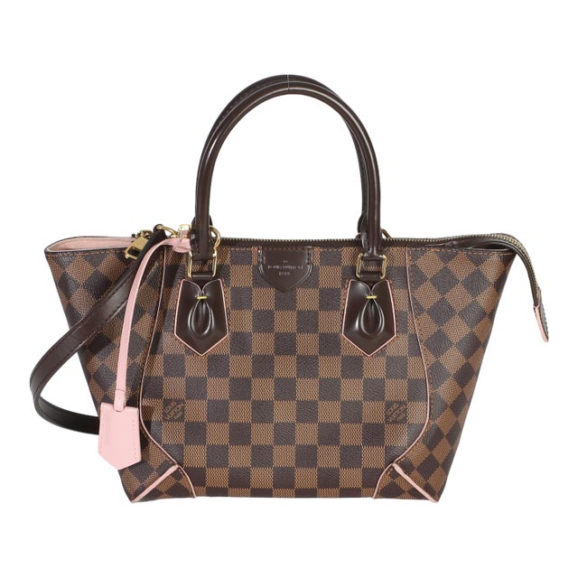Rose Ballerine Damier Ebene Canvas Caissa PM Tote For Sale