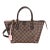 Rose Ballerine Damier Ebene Canvas Caissa PM Tote For Sale