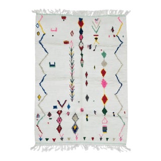 Moroccan Azilal Wool Rug - 9.5 X 6.3 Ft For Sale