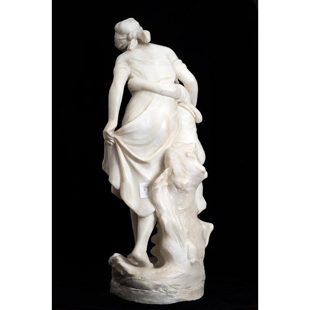 Antique 19th Century Napoleon III Alabaster Sculpture, France For Sale - Image 5 of 7