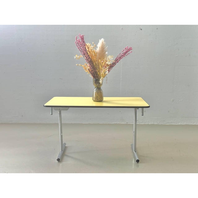 Yellow Folding Table from Kelko, 1980s For Sale - Image 11 of 14