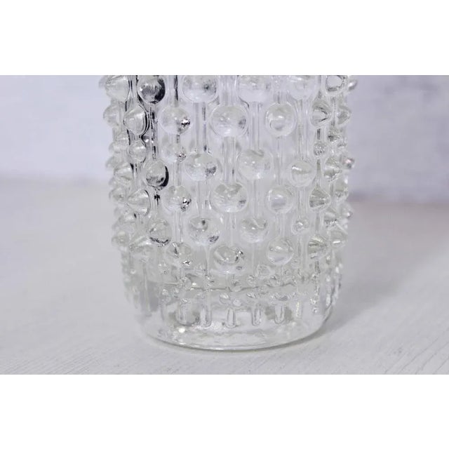 Glass Candle Wax Vase by Frantisek Peceny for Heřmanova Hut, 1970 For Sale - Image 7 of 11