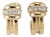Vintage Tiffany & Co. 1995 Atlas 18k Yellow Gold Diamond Huggie Clip on Earrings, Pair For Sale